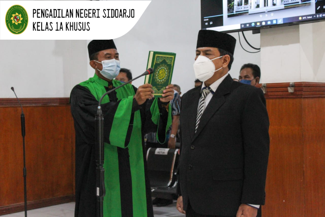 PELANTIKAN PANITERA PENGADILAN NEGERI SIDOARJO DAN PENGANTAR ALIH TUGAS